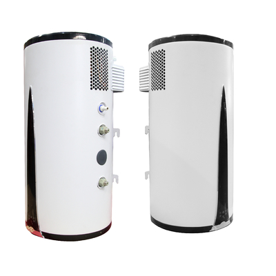 Putih 220 ~ 240V Sumber Udara Pompa Panas Boiler Pemanas Air Hibrida 80L